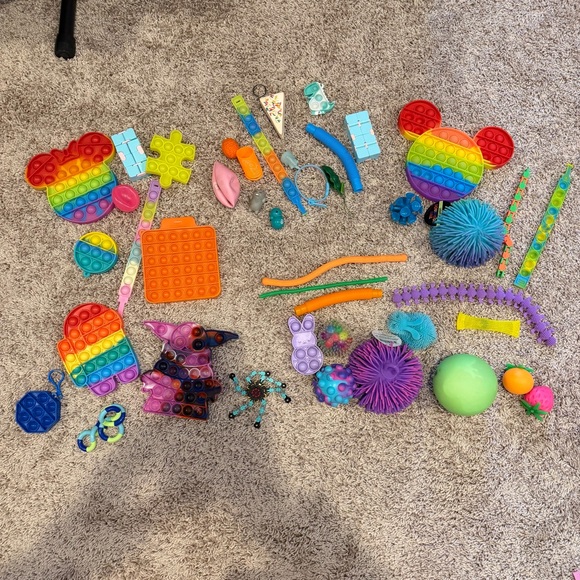 Other - Colorful Sensory Fidget Toy Set. Total of 43
